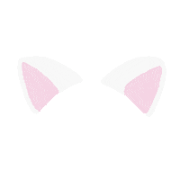 White Cat Sticker by おちょう