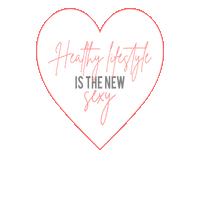 White Heart Healthy Lifestyle Sticker by Figurella Argentina
