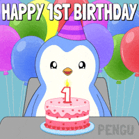 Happy Birthday Celebration GIF by Pudgy Penguins