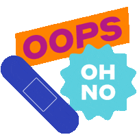 Oh No Oops Sticker by Welly Health