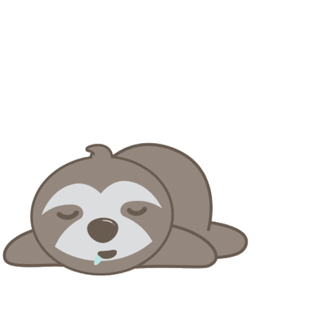 Sleep Roll Sticker by Life In Treetop