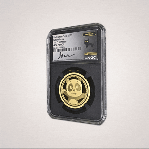 Gold Panda GIF by VeeFriends