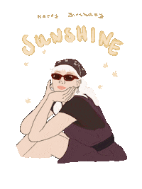 Girl Sunshine Sticker