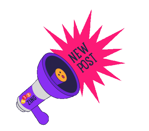 New Post Speaker Sticker by 123ZING