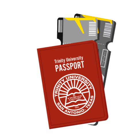 Travel Tu Sticker by Trinity University