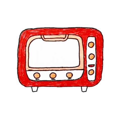 pandafulart hot red baking oven Sticker