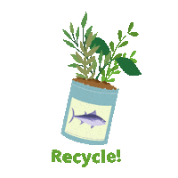 Plant Reduce Sticker by Gennivie Domingo