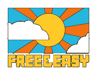 Rainbow Sun Sticker by Free & Easy