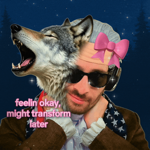 Wolf Transforming GIF