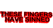 fingers sin Sticker by AnimatedText