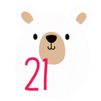 Polar Bear Christmas Sticker