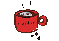 Coffee カフェ Sticker
