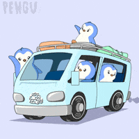 Travel Leaving GIF by Pudgy Penguins