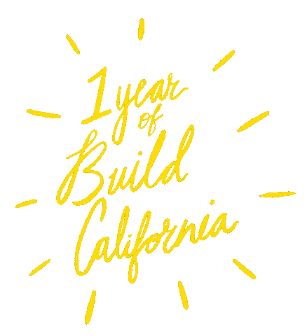BuildCalifornia giphyupload birthday california construction Sticker