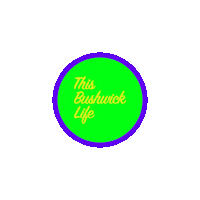 Neon Tripping Sticker by This Bushwick Life
