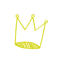 hsp_derjob queen crown king fundraising Sticker