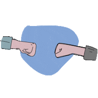 Team Fist Bump Sticker by hsp - DIE FUNDRAISER