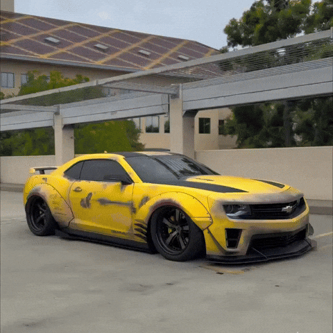 Yellow Car Bumblebee GIF