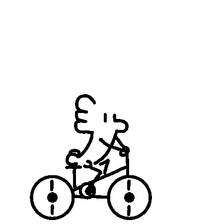 Animation Bike Sticker