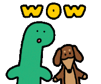 Dog Wow Sticker by Joguman Studio