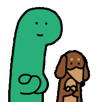 Dog Yes Sticker by Joguman Studio
