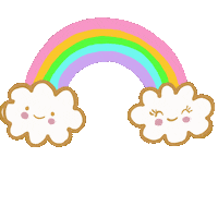 Good Morning Rainbow Sticker