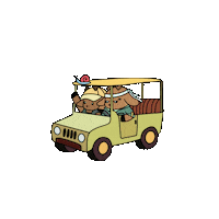 Driving On My Way Sticker