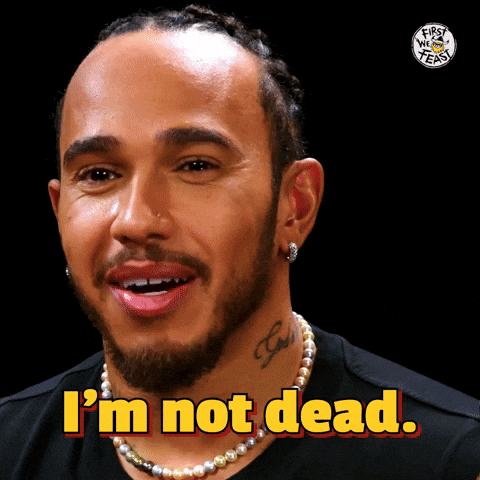 Im Alive Lewis Hamilton GIF by First We Feast