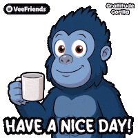 Have A Nice Day Coffee Sticker by VeeFriends