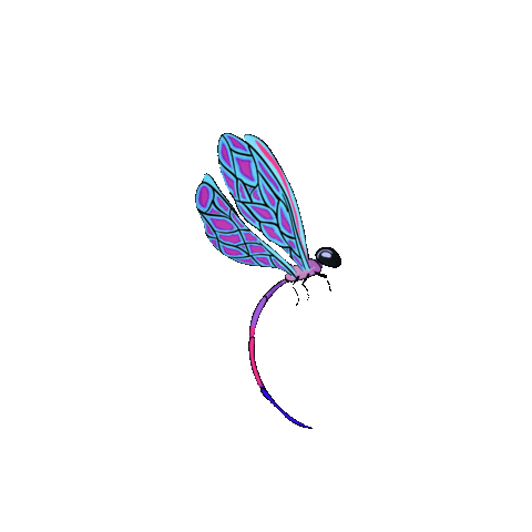 nennoilustracion giphygifmaker volar alas insecto Sticker