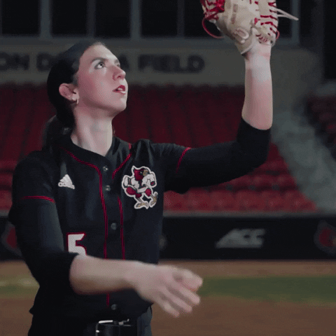 Softball Throw GIF by Louisville Cardinals