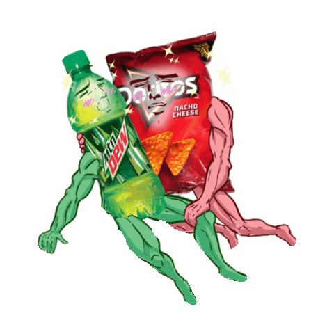 mountain dew doritos Sticker