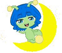 Good Night Stars Sticker by ShimmertheGlowworm