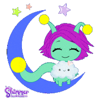 Sweet Dreams Stars Sticker by ShimmertheGlowworm