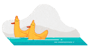 Swim Swimming Sticker by The Duke & The Duck