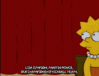 blinking lisa simpson GIF