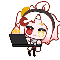 Animation Working Sticker
