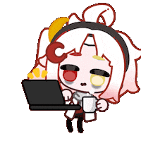 Animation Working Sticker