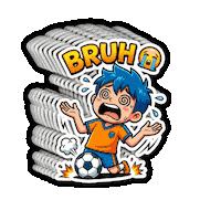 Tired Youth Sports Sticker