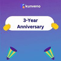 Three Years Congratulations GIF by Kunveno