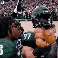 Go Green Michigan Football GIF by Michigan State Athletics