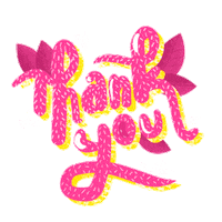 Flower Thank You Sticker