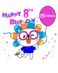 Birthday Abbott Sticker by Lazada Singapore