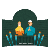 FWDTakafulMY celebration raya stayathome eidmubarak Sticker