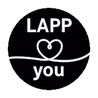 lappgroup love heart black cables Sticker