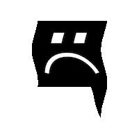 Sad Face Sticker by CLOU architects