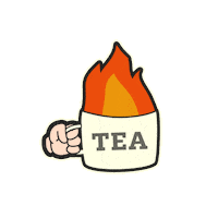 Hot Tea Sticker