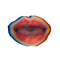 Lips Talking Sticker by Captured Tracks