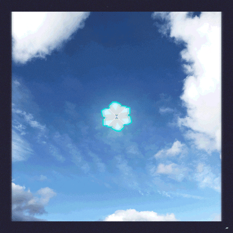 Blue Sky Shapes GIF by jaydr.1