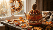 Falling Leaves September GIF by TeaCosyFolk